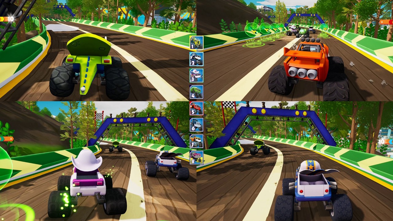 旋风战车队：速度城赛车 Blaze and The Monster Machines Axle City Racers - ZBLOG